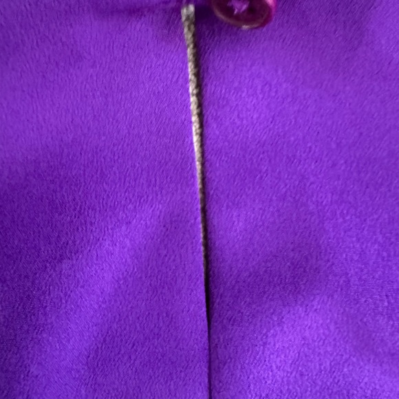 Ralph Lauren Purple Mandarin Collar Tunic Blouse - Picture 8 of 9